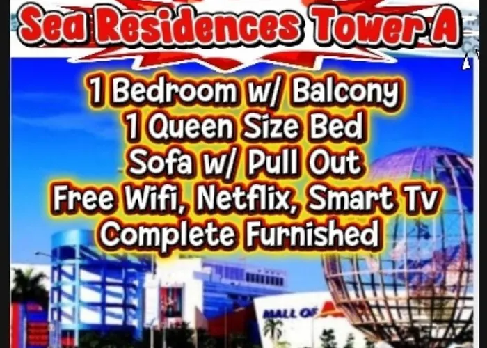 Staycation Infront Of Moa Residences Tower A Near Dfa Macapagal, Nu Moa, Picc, World Trade, Star City, Ayala Mall, Parqal Mall, Naia 1,2,3 Manila